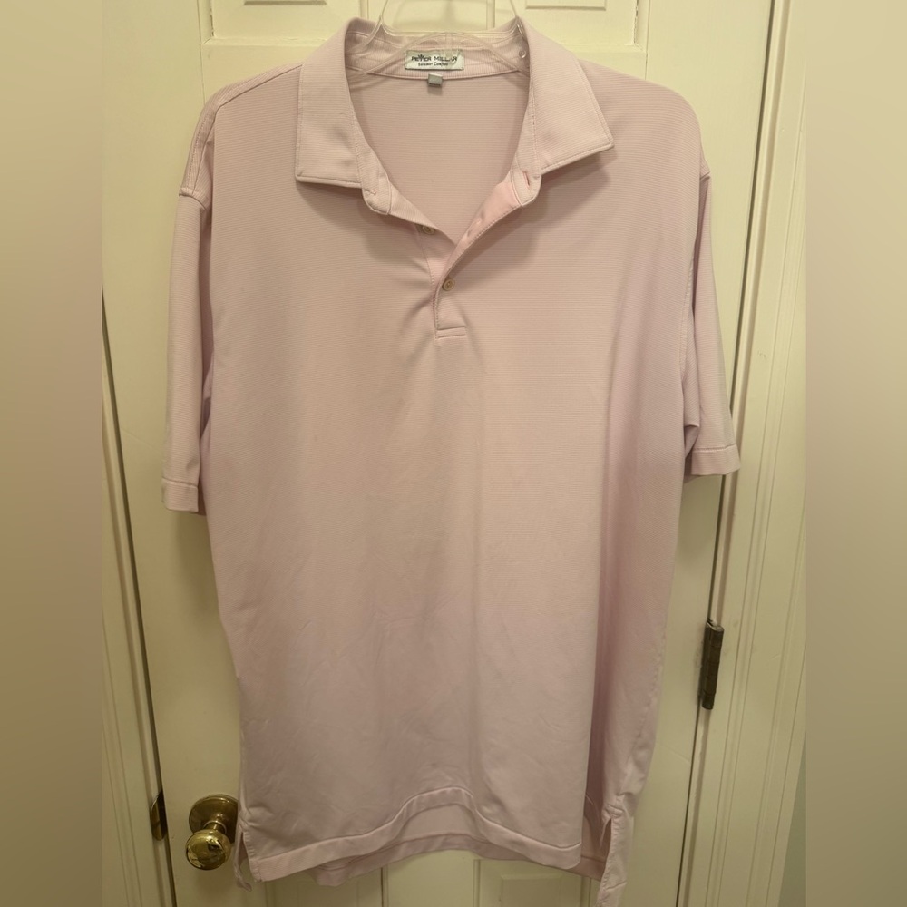 Peter Millar Summer Comfort Light Pink Polo Shirt